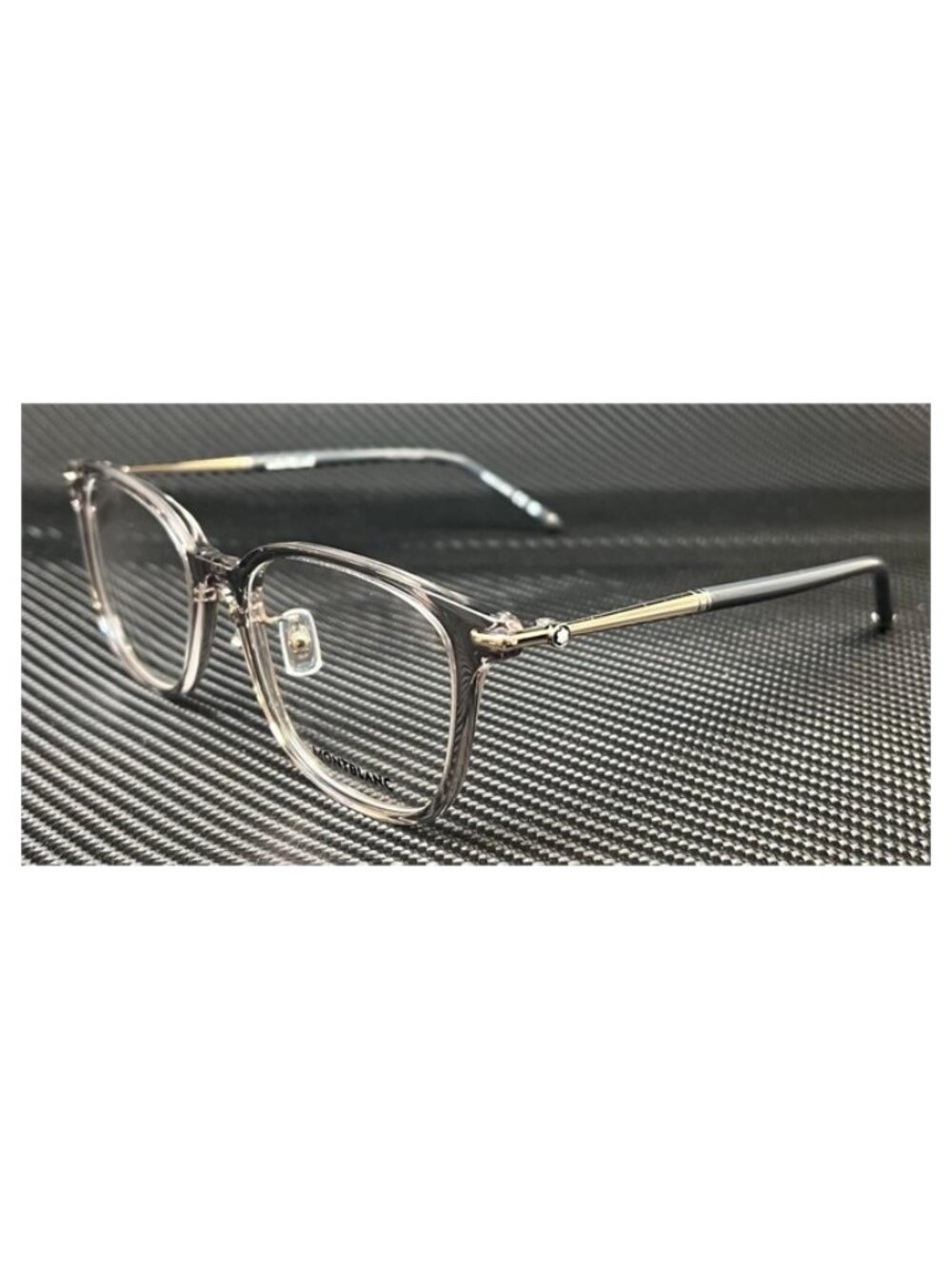 New Mont Blanc Men  Grey Transparent Eyeglasses  54- 19- 145